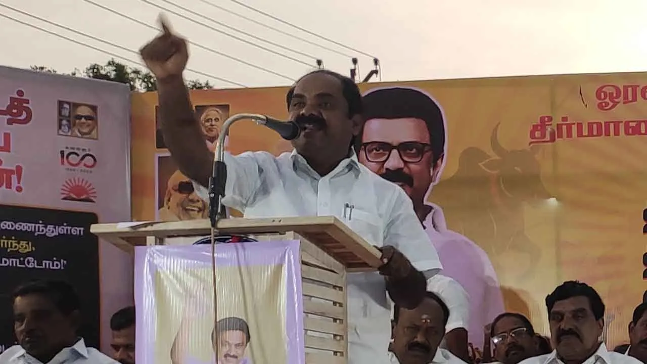  “அ.தி.மு.க. - பா.ஜ.க.வுக்கு வாக்களித்தால் கல்வியையும் காப்பாற்ற முடியாது” - அமைச்சர் மெய்யநாதன்!