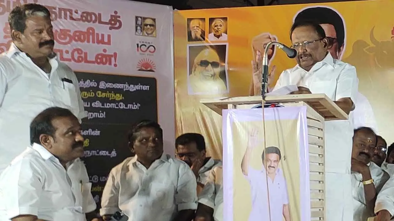  “திண்டுக்கல் சீனிவாசன்கிட்டயே பூட்டு வாங்கி கட்சியை இ.பி.எஸ். பூட்டப்போகிறார்” - அமைச்சர் ரகுபதி!