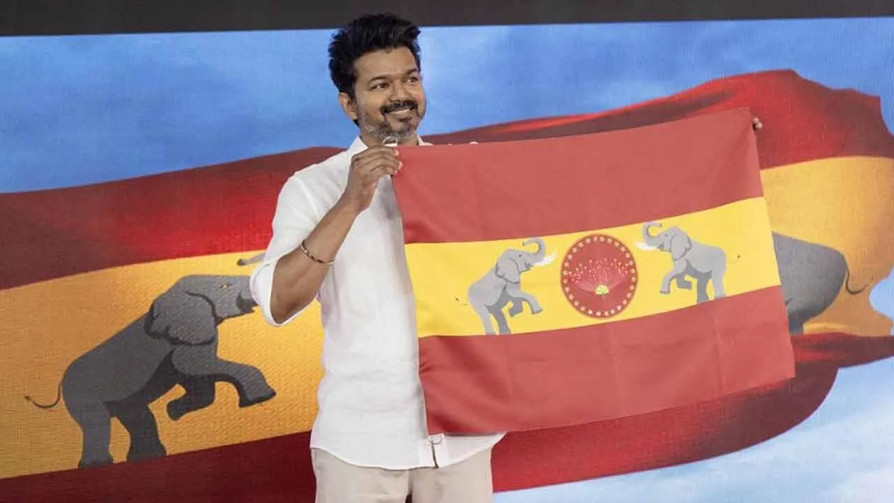  Flag issue - Vijay ordered to respond Photograph: (tvk) 