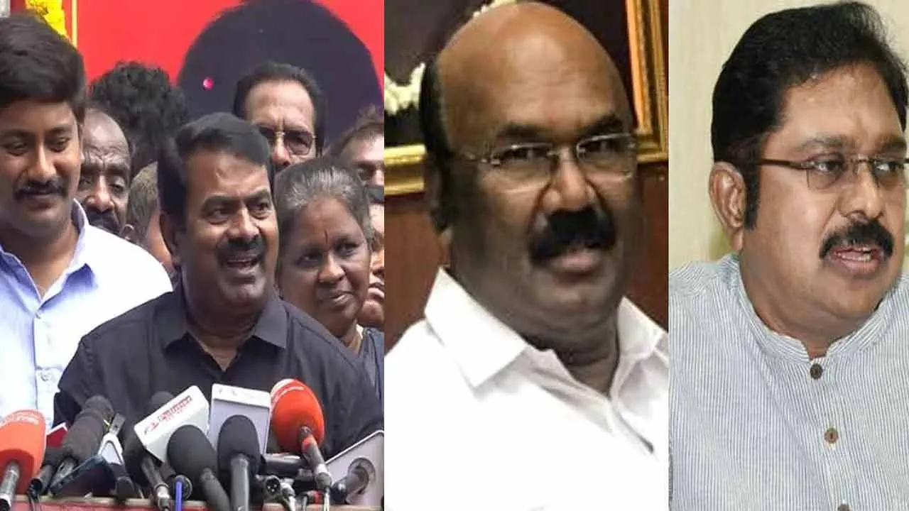  'If Seeman doesn't stop now...' - TTV. Dinakaran, Jayakumar warn Photograph: (ADMK AMMK) 