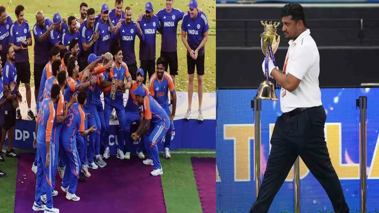  India refused to accept the asia trophy from the Pakistan minister and the administration took it away 