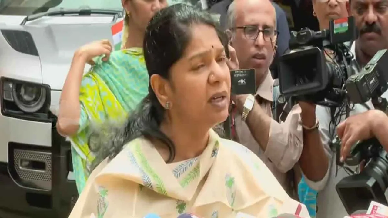  'Adhav Arjuna's post shows extreme irresponsibility' - Kanimozhi interview Photograph: (kanimozhi) 