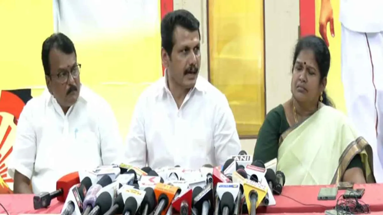  'Was there a water bottle lying around with all those shoes?' - Senthil Balaji's sensational interview Photograph: (dmk) 