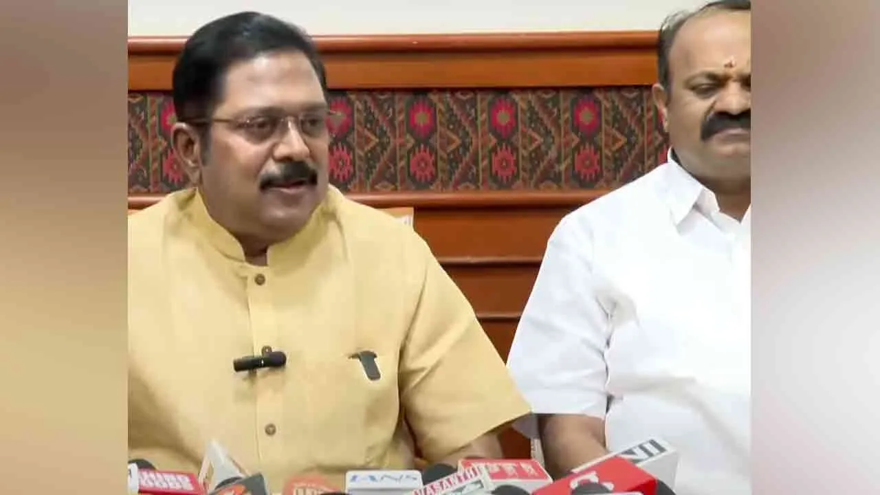  “த.வெ.க.வுக்கு தான் தார்மீகப் பொறுப்பு இருக்கிறது” - டி.டி.வி. தினகரன் பேட்டி!