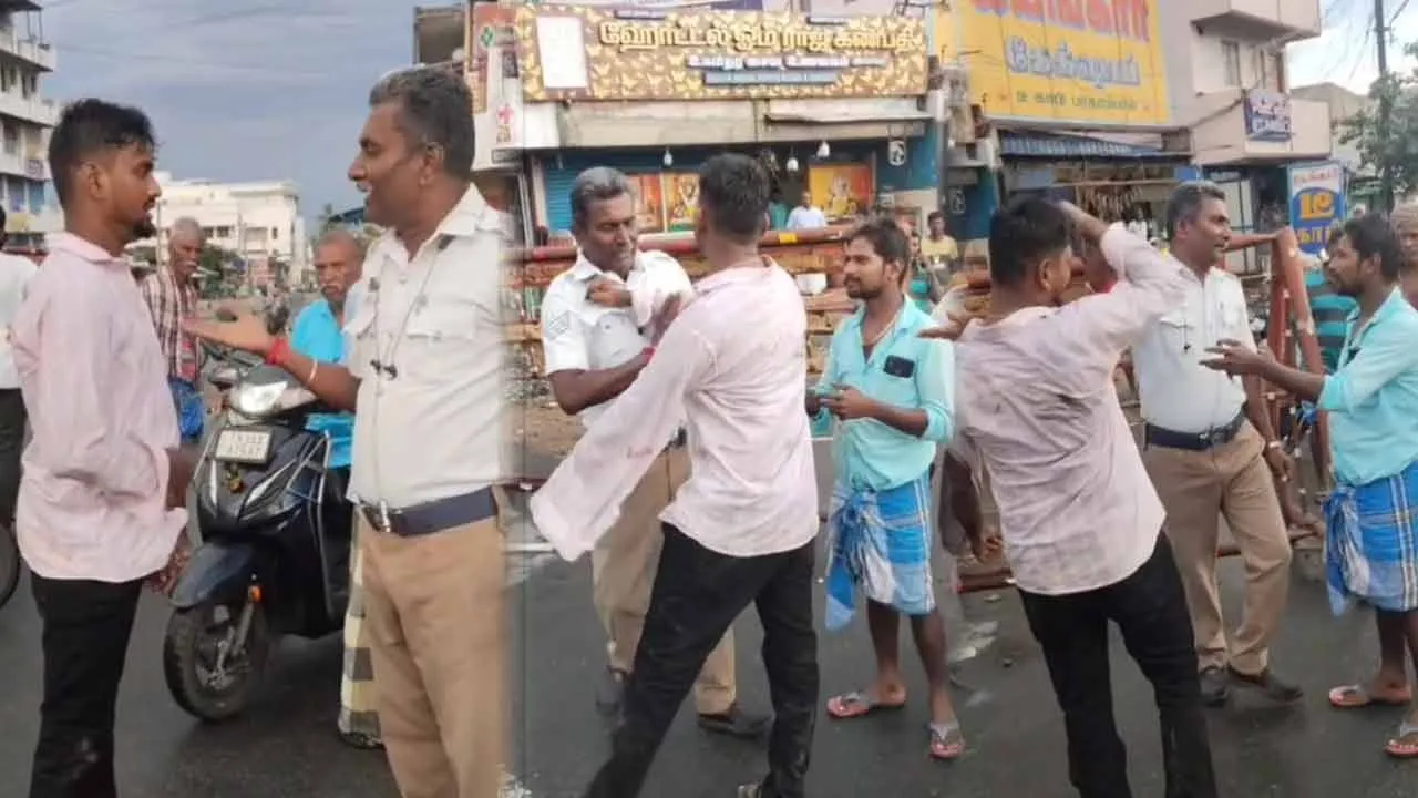  “உன்னால என்னடா பண்ண முடியும்.. முடிஞ்ச பண்றா..” - போலீஸ் மீது கை வைத்த போதை ஆசாமி!