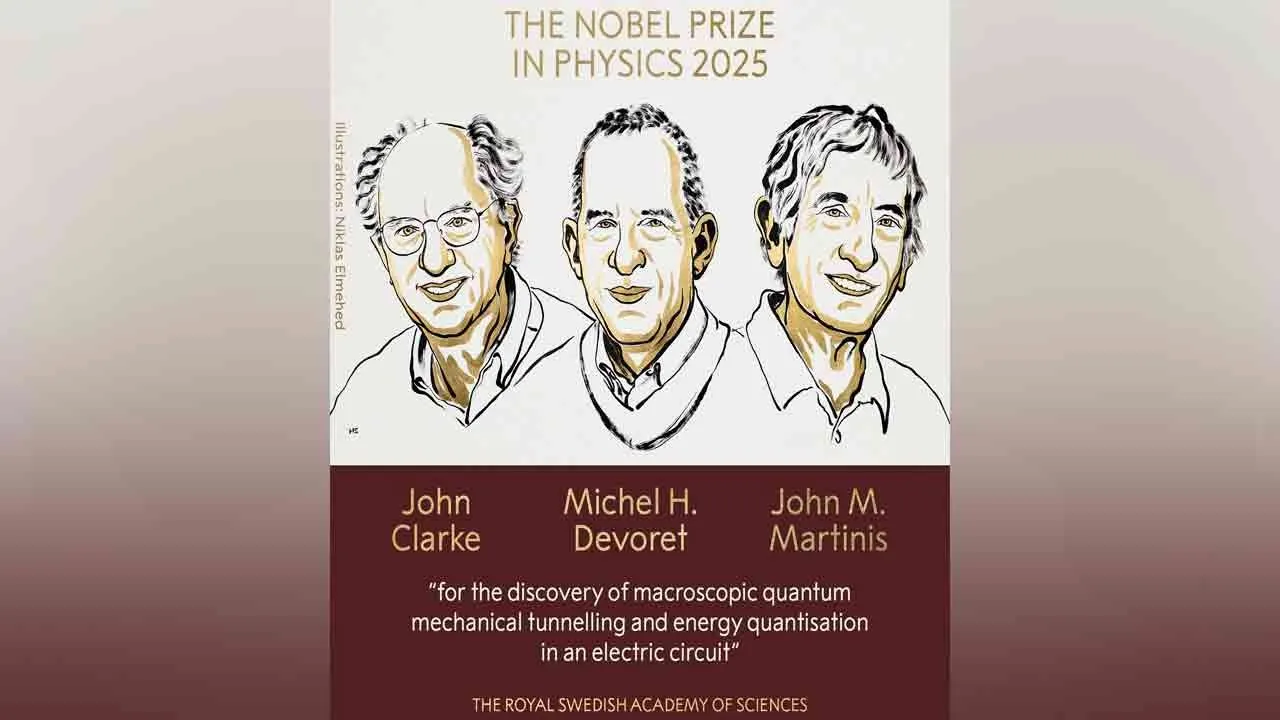  Nobel Prize 2025 in Physics announced for 3 people 