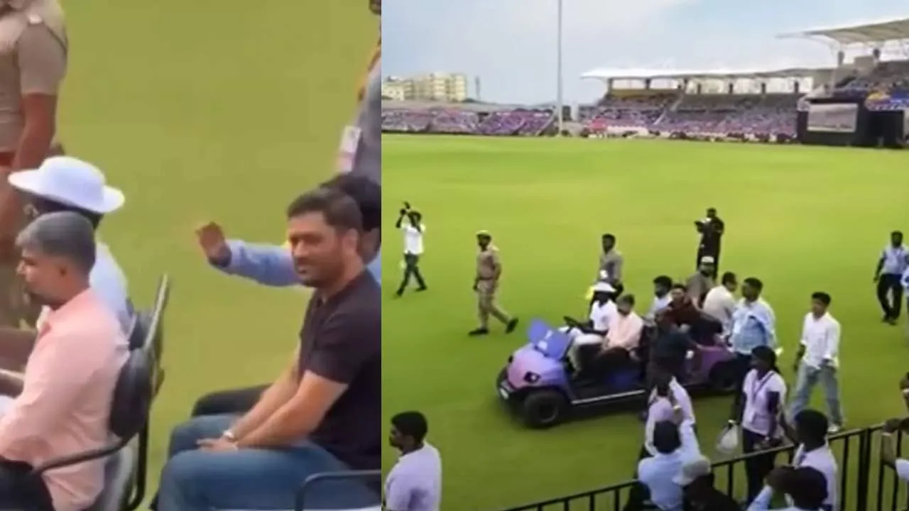  Dhoni inaugurates international standard cricket stadium in Madurai Photograph: (madurai) 