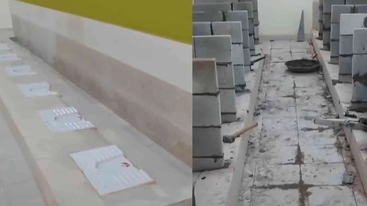  தடுப்புகள் இல்லாமல் கழிவறை கட்டிய விவகாரம்; இருவர் பணியிடை நீக்கம்!