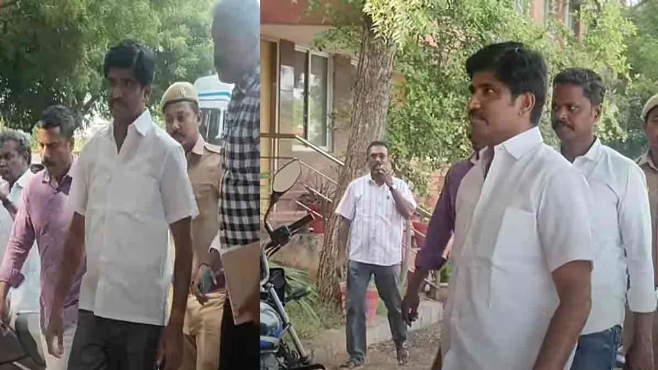  Karur incident - Tvk Mathiyazhagan's judicial custody extended Photograph: (tvk) 