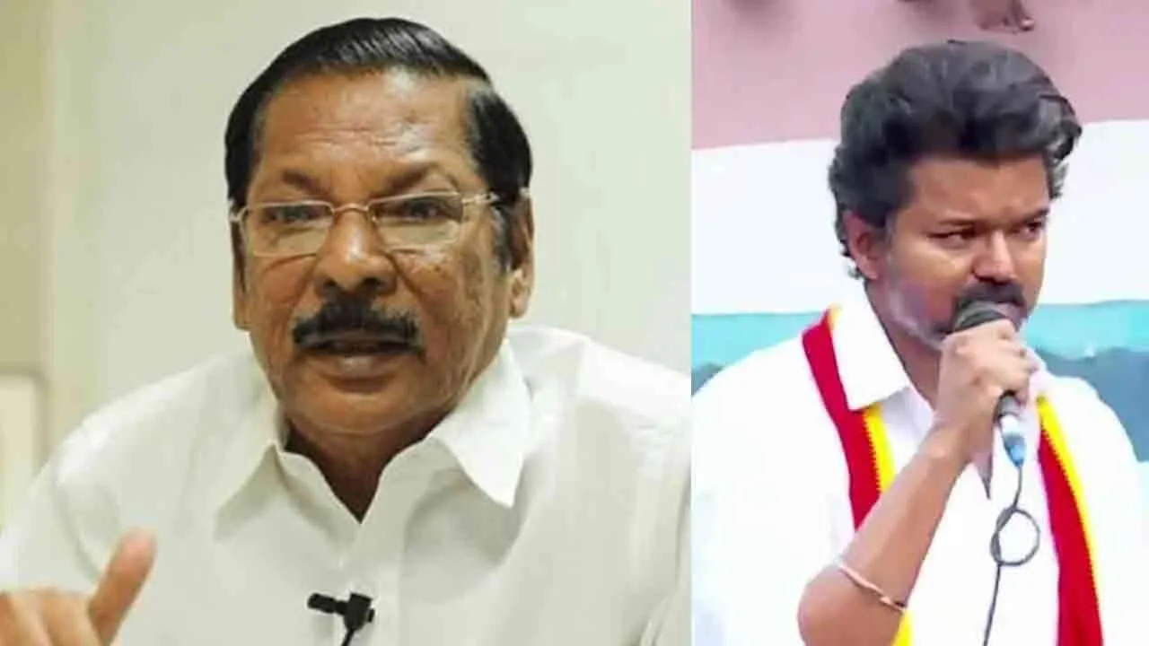  'tvk indulges in petty politics out of greed for money' - R.S. Bharathi's criticism Photograph: (dmk) 