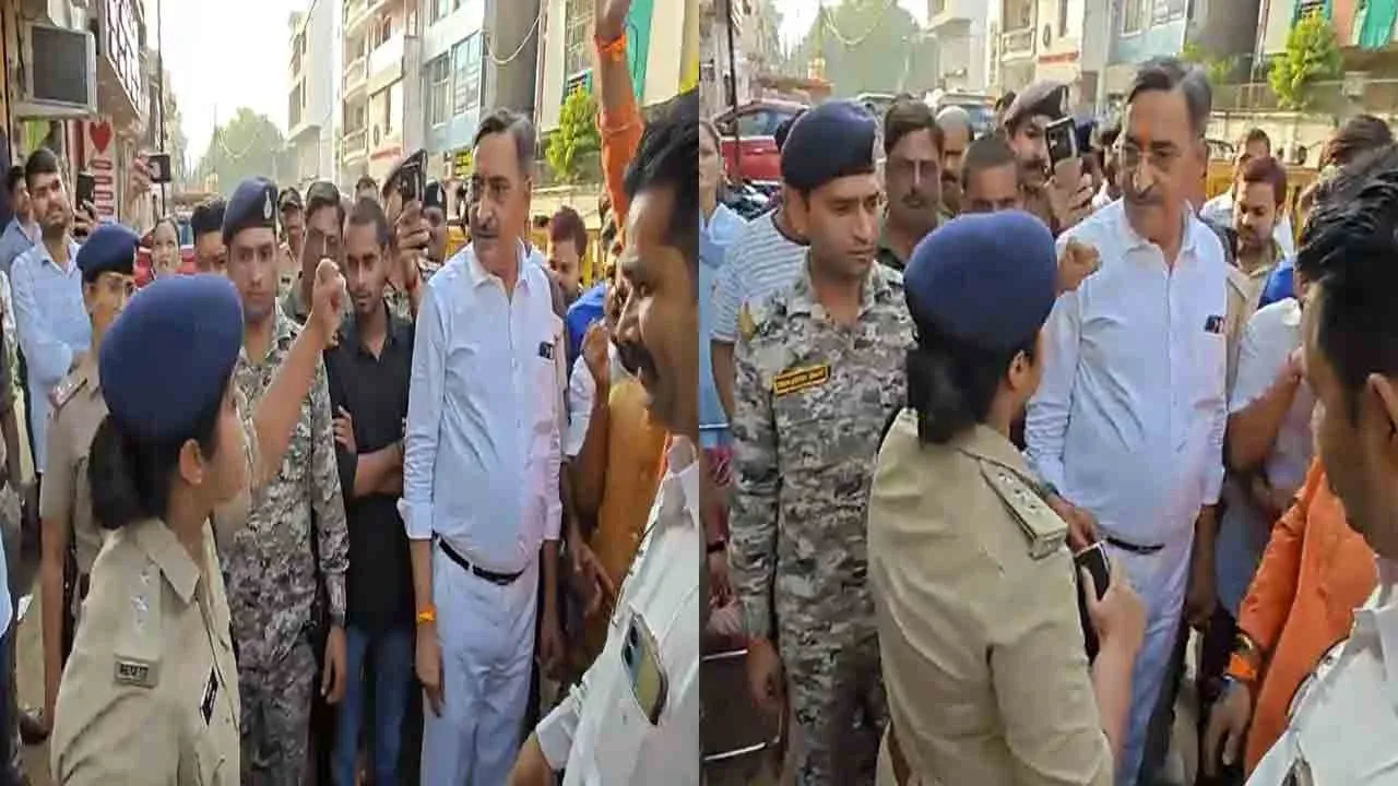  Muslim woman police officer shouts'Jai Shri Ram' at lawyer over controversial comment on Ambedkar 