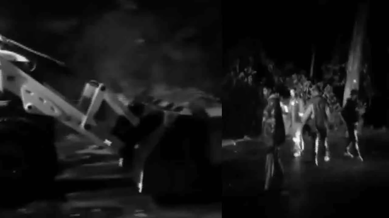  தொடர் கனமழை; பேருந்து மீது பாறைகள் விழுந்து விபத்து!