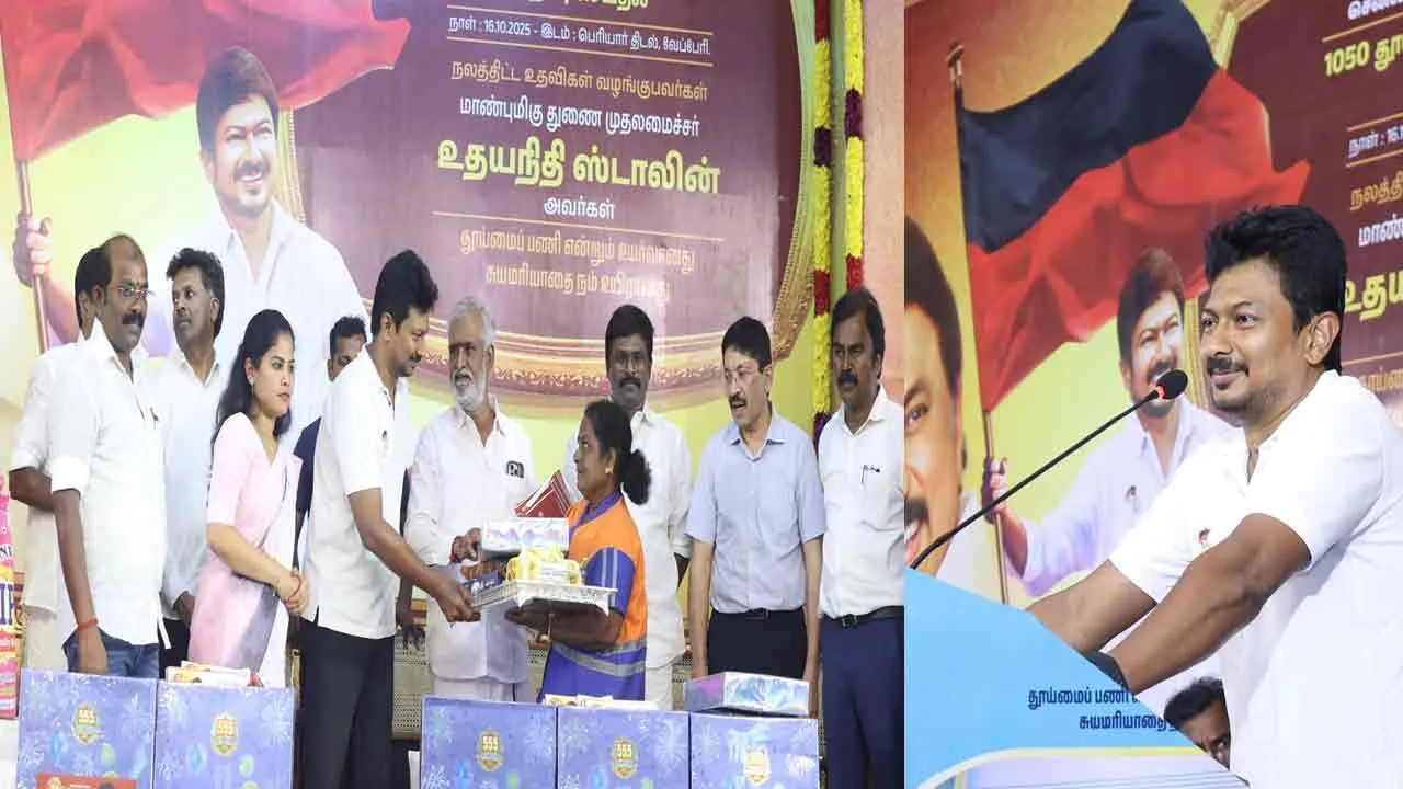  “தீபாவளி திருநாள் வாழ்த்துகள்” - துணை முதல்வர் உதயநிதி கலகல பேச்சு!