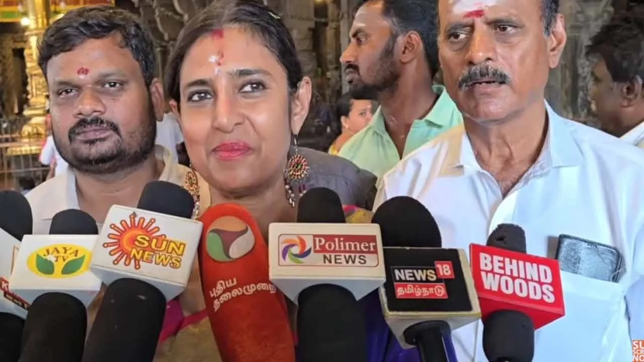  'It would be better if Vijay joins BJP alliance' - Actress Kasthuri interview Photograph: (bjp) 