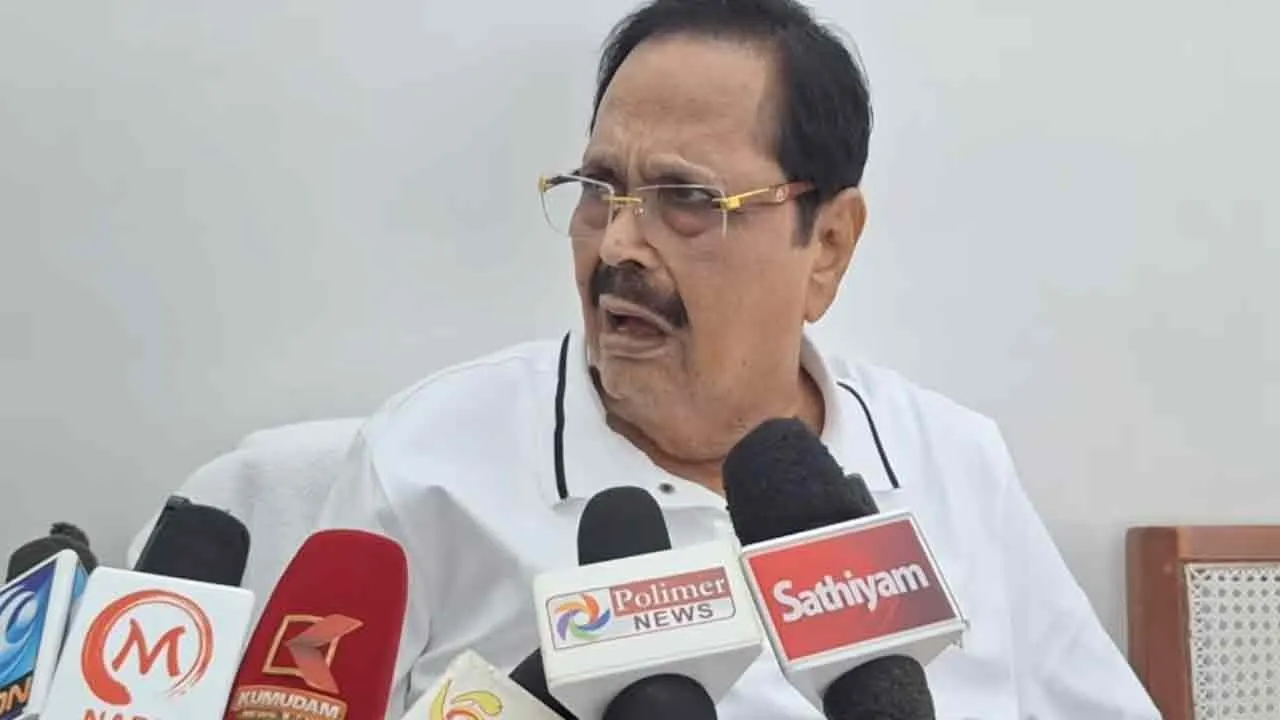  Durai Murugan interview Photograph: (DMK) 