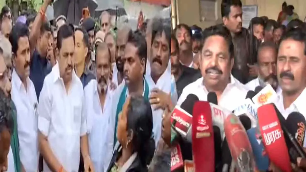  Edappadi palaniswamy met with rain-affected thanjavur farmers 