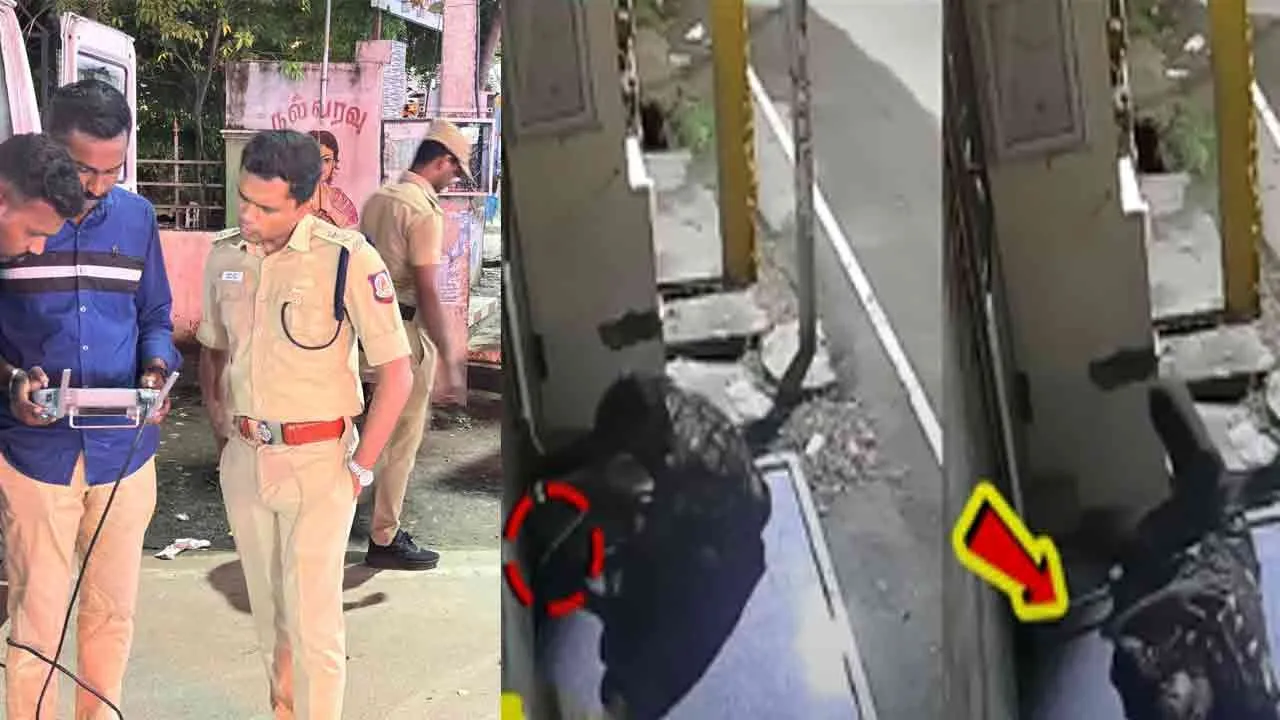  போலீஸூக்கு விபூதி அடித்த மர்மநபர்; வைரல் வீடியோவால் அதிர்ந்துபோன காவல்துறை!