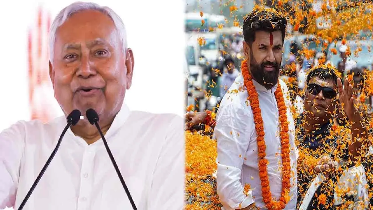  Chirag paswan supports Nitish Kumar for NDA Cm Face in Bihar 