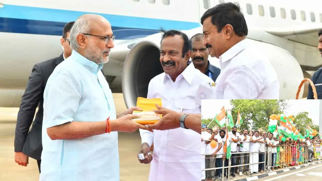  குடியரசுத் துணைத் தலைவர் தமிழகம் வருகை; விமான நிலையத்தில் உற்சாக வரவேற்பு!