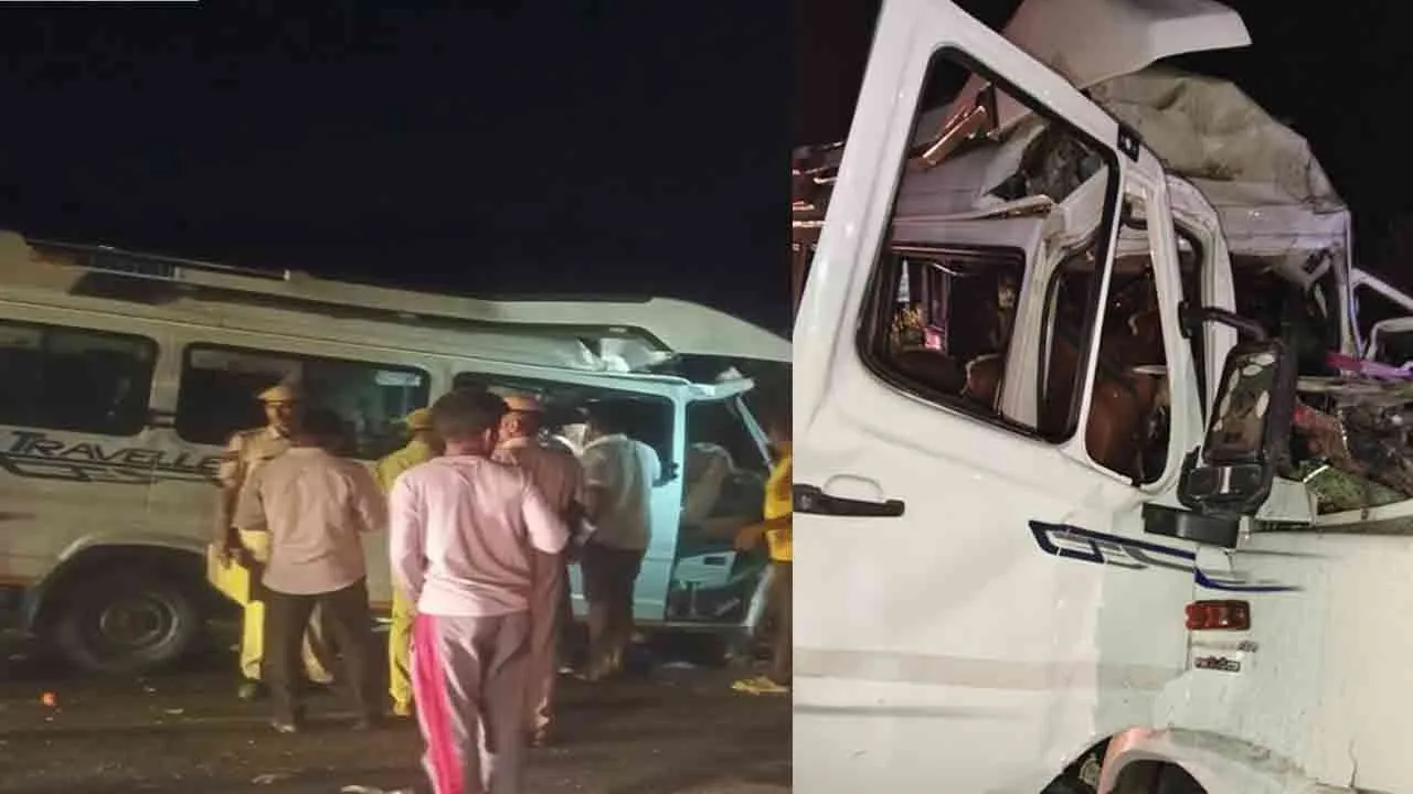  15 people lost their lives due Bus collides with lorry in accident rajasthan 