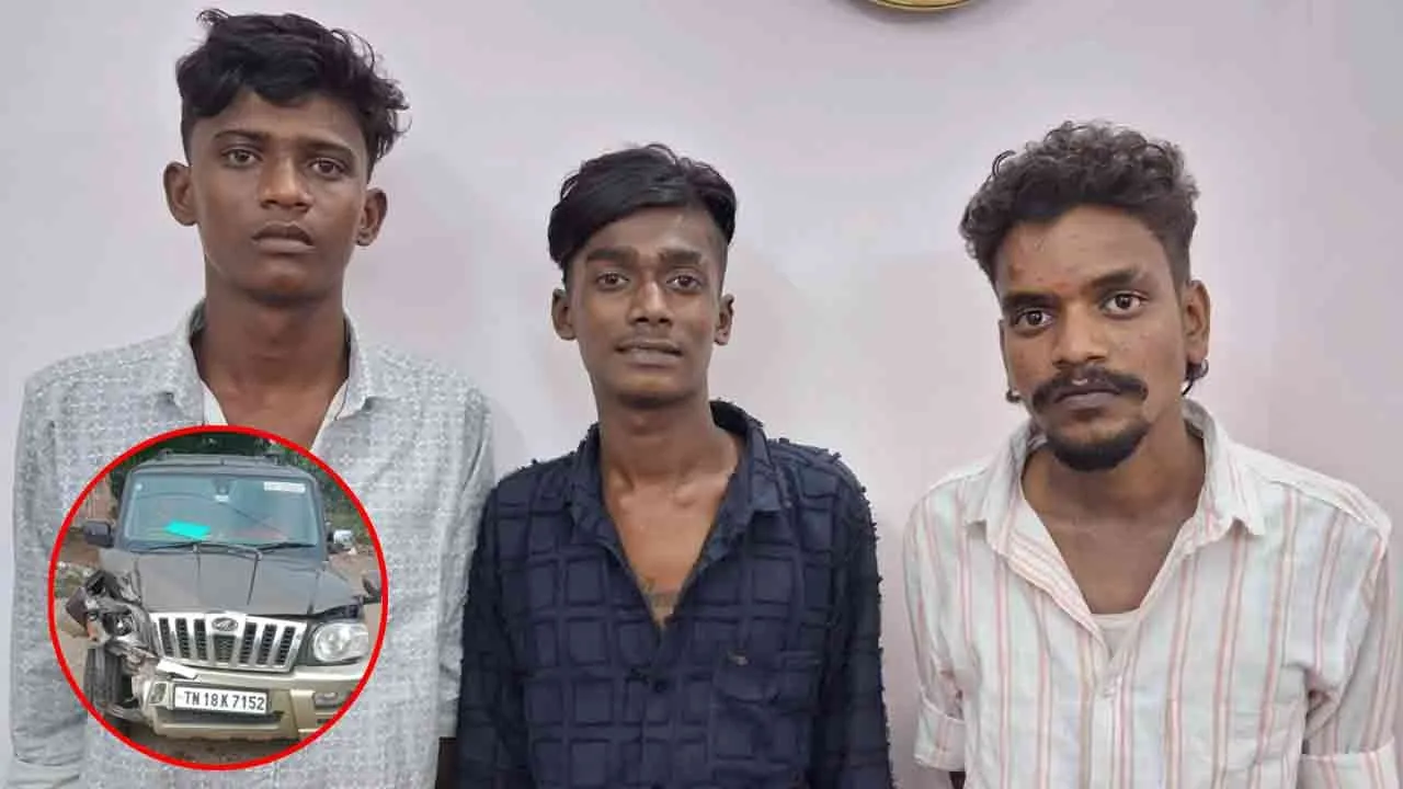  ஸ்கார்பியோ காரை தூக்கிய கும்பல்... புத்திமதி சொன்ன போலீஸுக்கு தண்ணீக்காட்டிய ஆசாமிகள்!