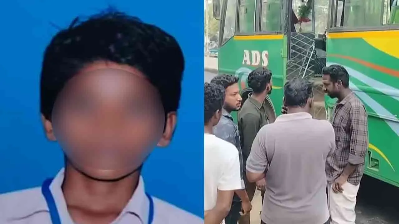  மினி பேருந்தின் படிக்கட்டில் பயணித்த பள்ளி மாணவனுக்கு நேர்ந்த துயரம்!