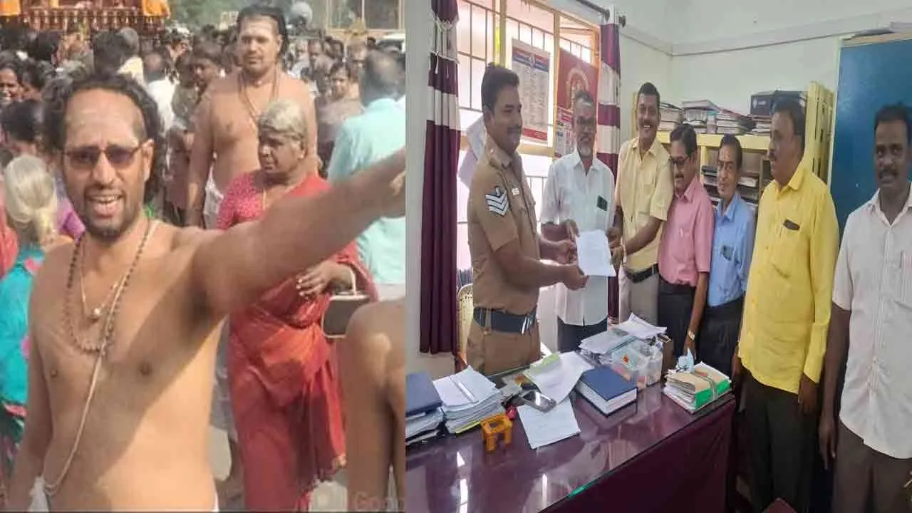  Natarajar Kovil Dikshitar made obscene remarks to a journalist in chidambaram 