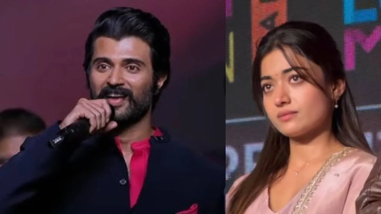  விஜய் தேவரகொண்டா பேச்சு; எமோஷ்னலான ராஷ்மிகா