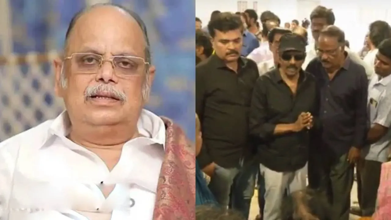  மறைந்த வி.சேகர் உடலுக்கு கவுண்டமணி அஞ்சலி