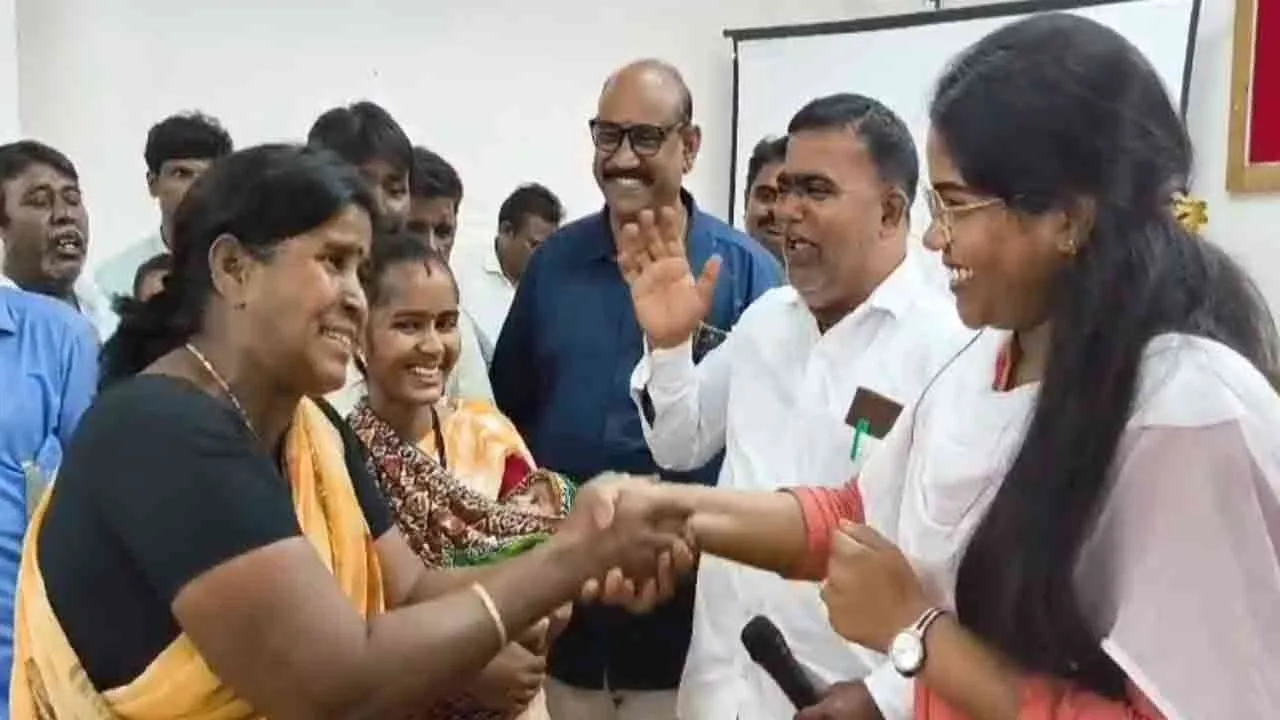  The Revenue Divisional Officer spoke to the tribal people 