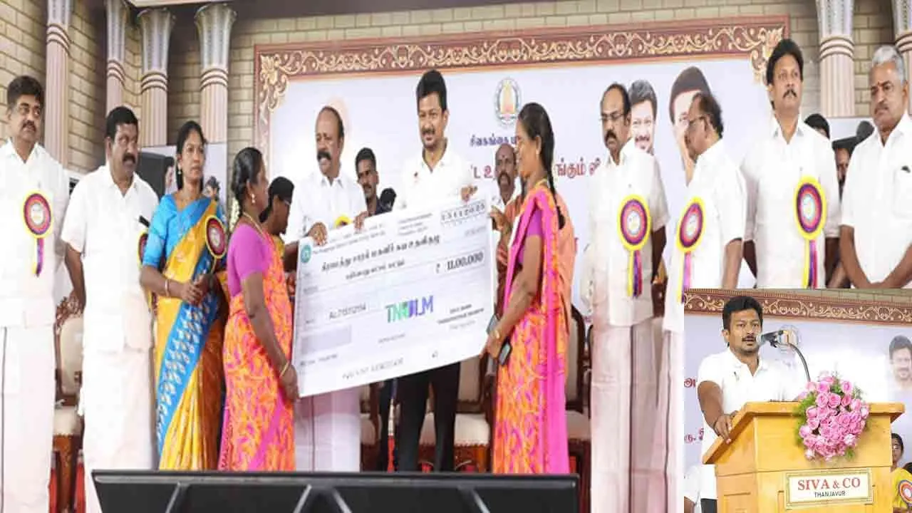  “இந்தியாவிலேயே நம்பர் 1 முதல்வர் என்ற சிறப்பை மு.க. ஸ்டாலின் பெற்றிருக்கிறார்” - துணை முதல்வர் பேச்சு!