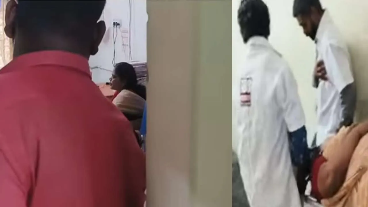  Anti-Corruption Unit enters; Female Tahsildar faints Photograph: (police) 