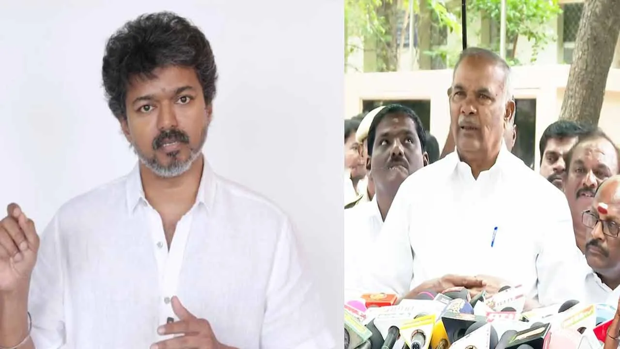  Speaker Appavu criticizes Vijay has RSS ideology 