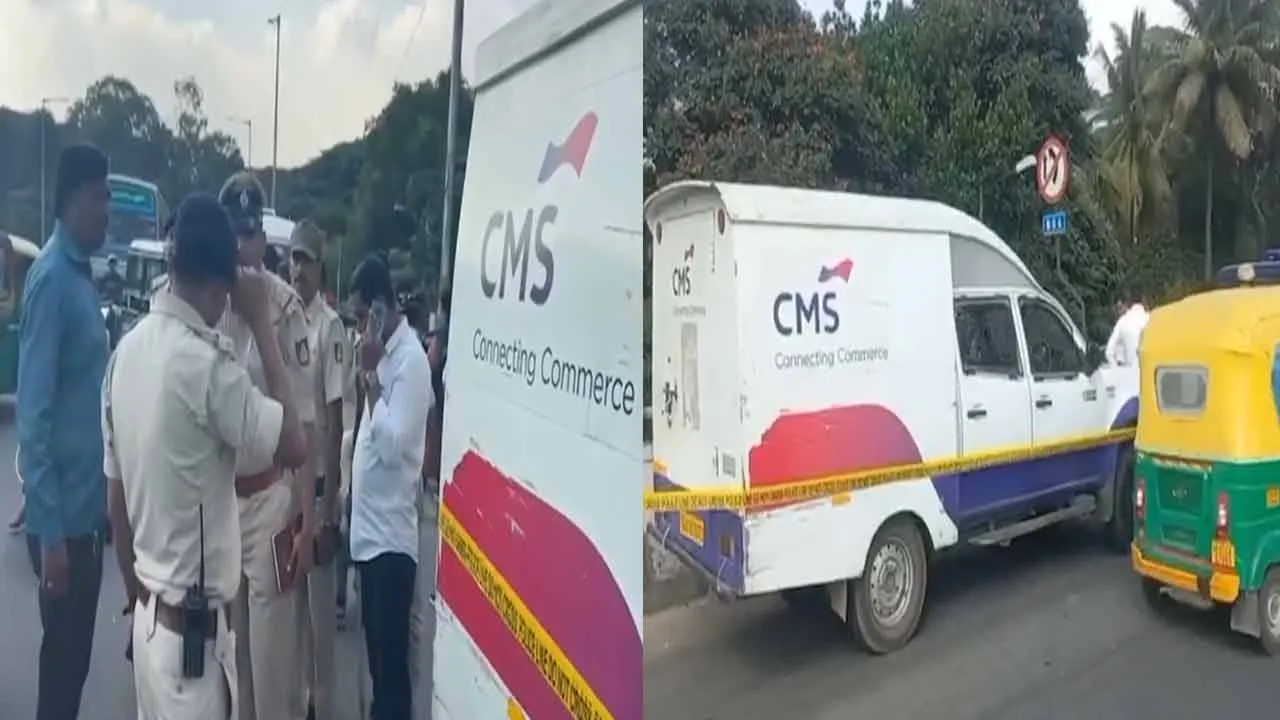  Rs. 7.11 crore stolen by hijacking an ATM vehicle in bangalore 