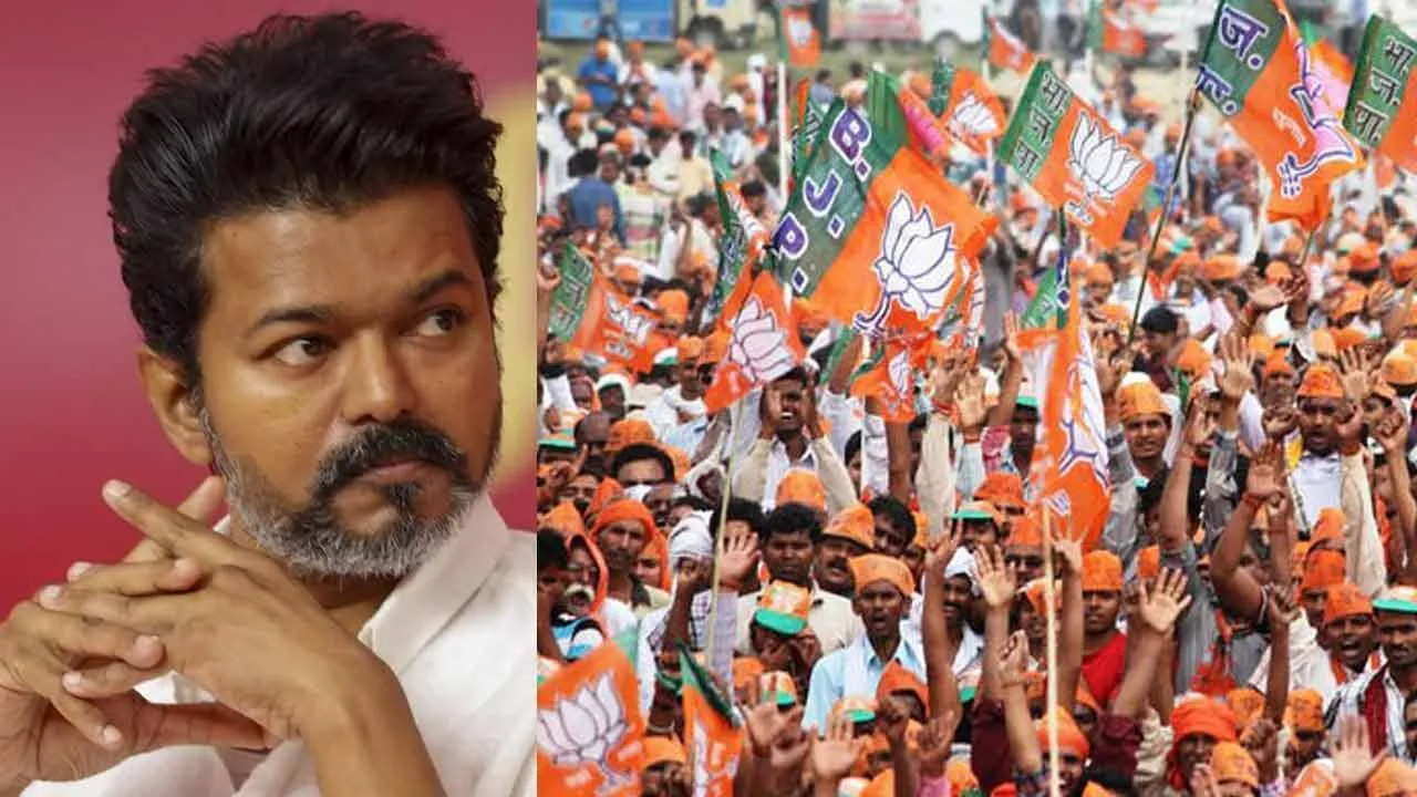  'Alliance beyond policy; Reason for BJP pulling Vijay' - Vijayadharani breaks down Photograph: (bjp) 