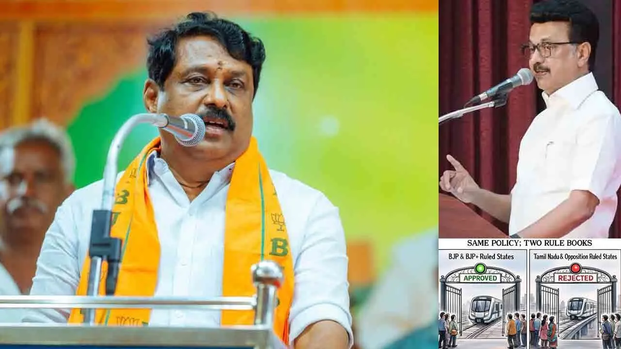  “அரசியலுக்காக மெட்ரோவைக் கையிலெடுப்பதை நிறுத்துங்கள் முதல்வரே...” - நயினார் நாகேந்திரன்!