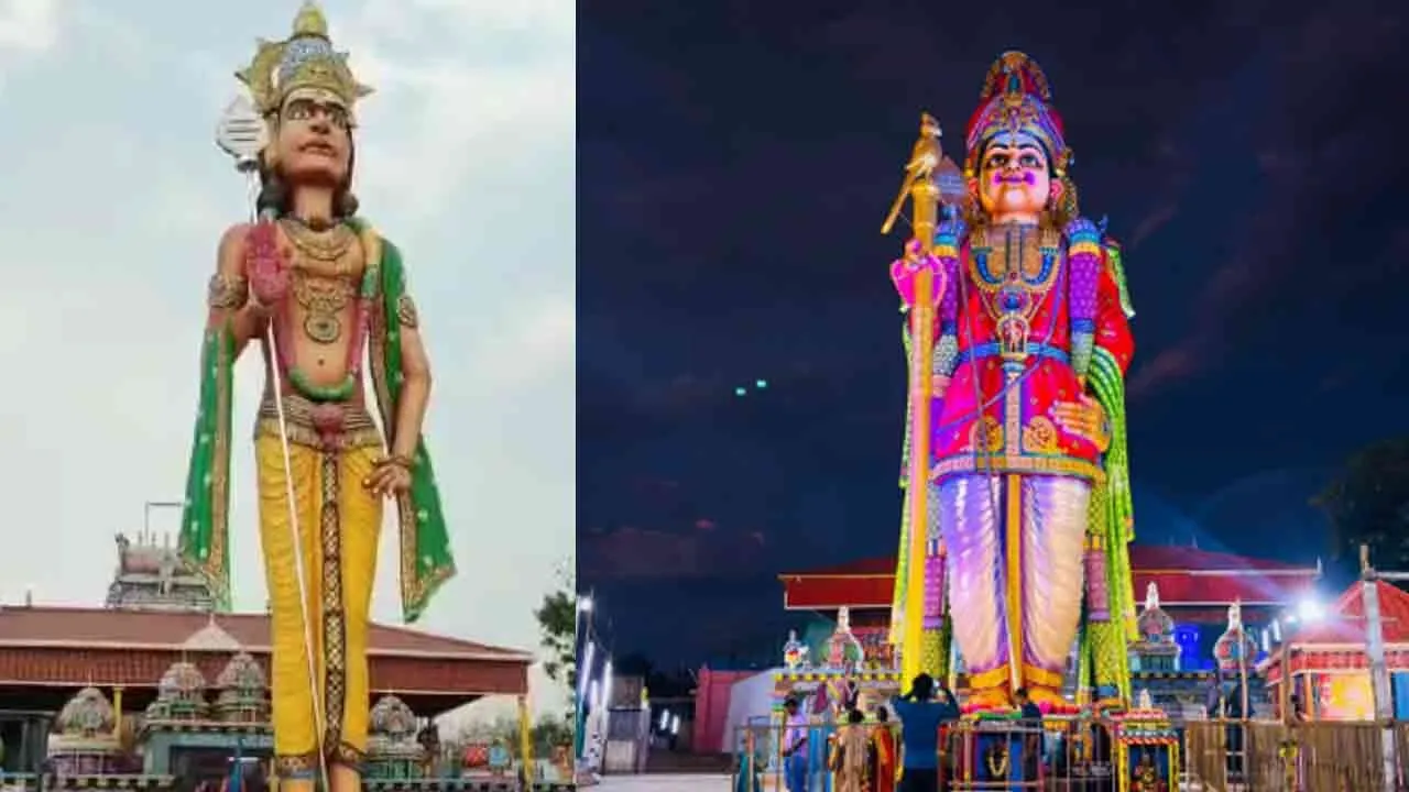  The trolled Murugan statue - New statue unveiled Photograph: (salem) 