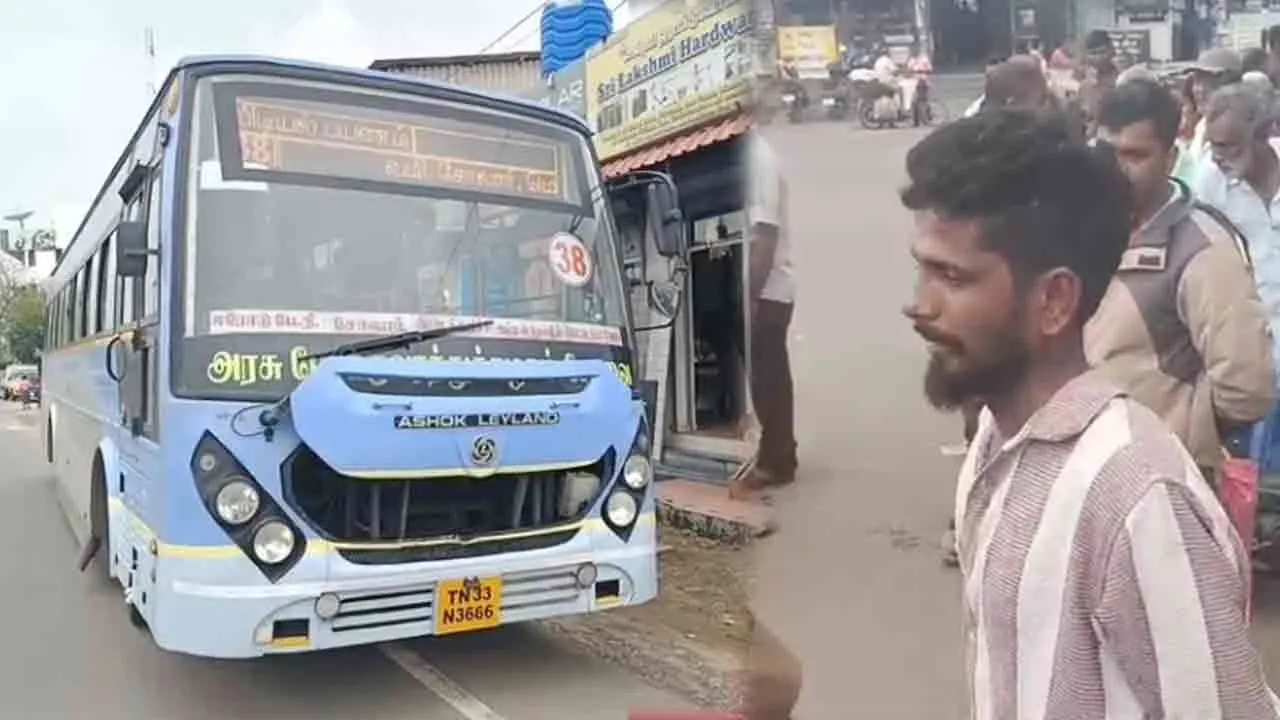  போதை ஆசாமியின் அலப்பறை; பேருந்துக்குள் நடந்த பகீர் சம்பவம்!