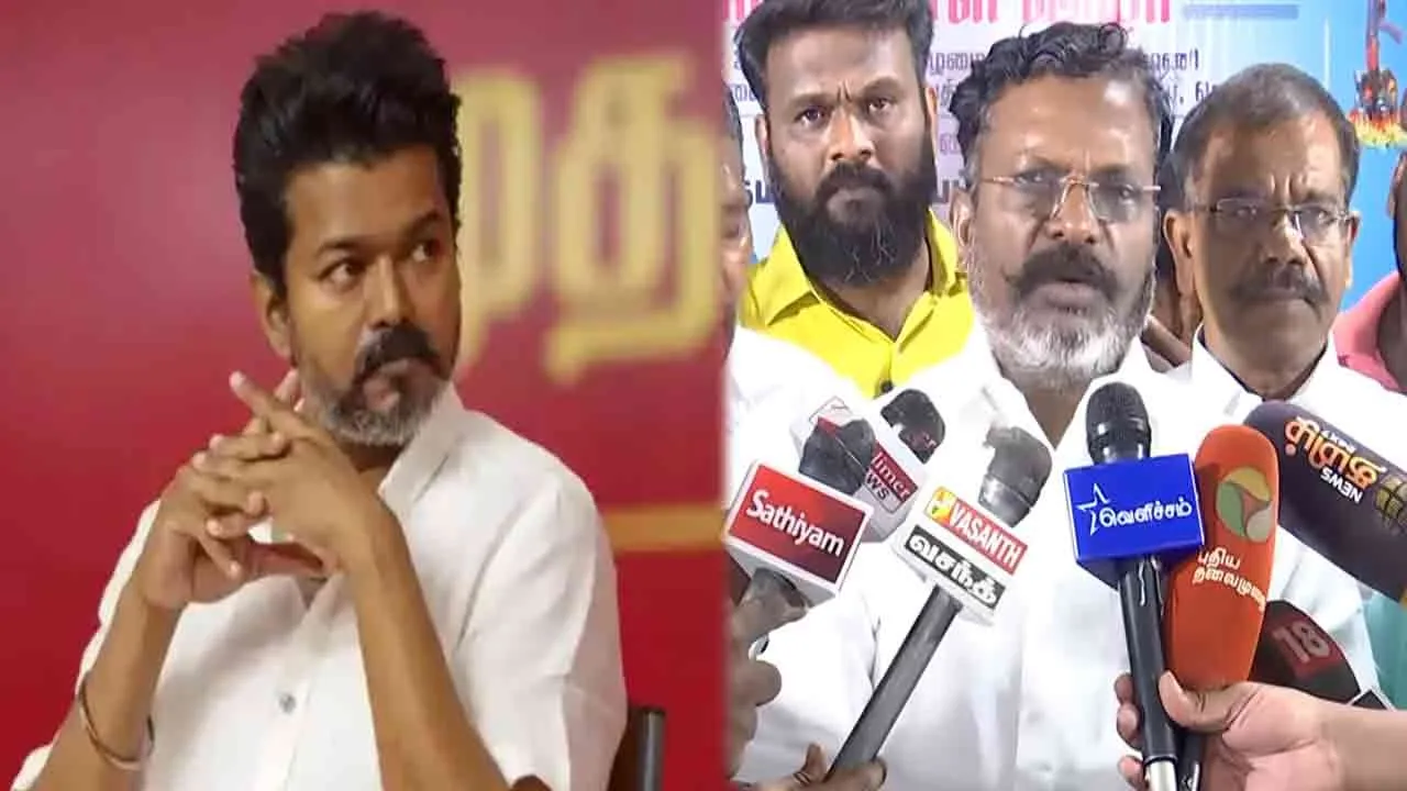  Thirumavalavan Advice Vijay, you should be very careful with the BJP 