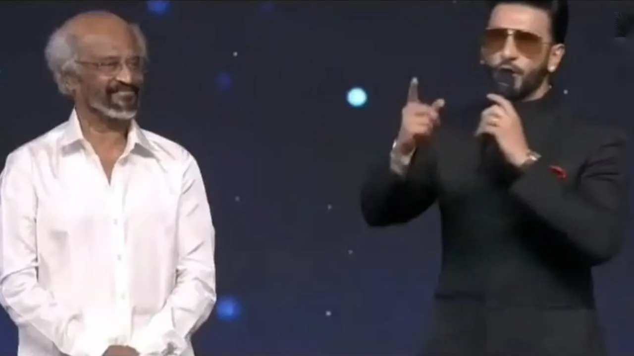  ரஜினியின் ஹிட் வசனம்; அரங்கத்தை அதிர செய்த ரன்வீர் சிங்