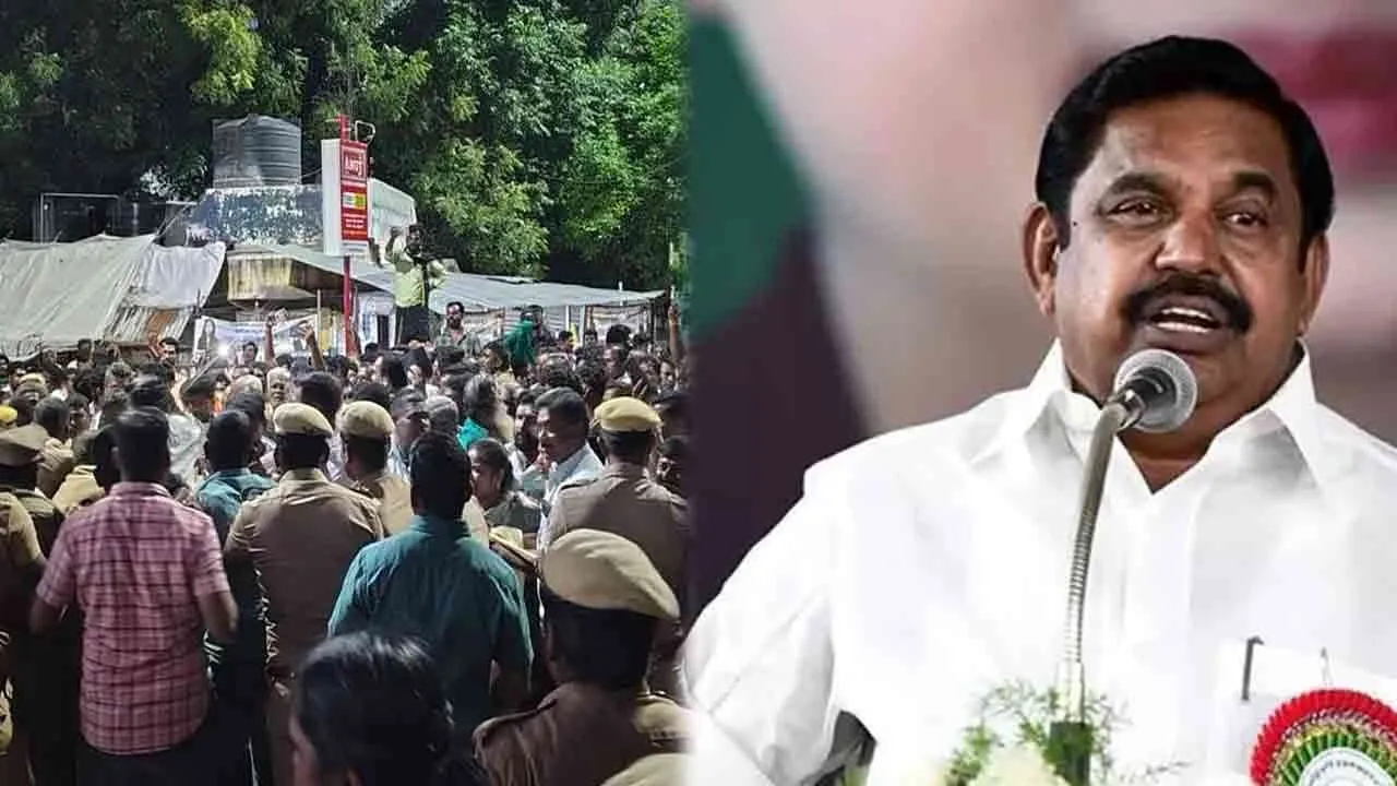  Edappadi Palaniswami condemns DMK government over Thiruparankundram issue 