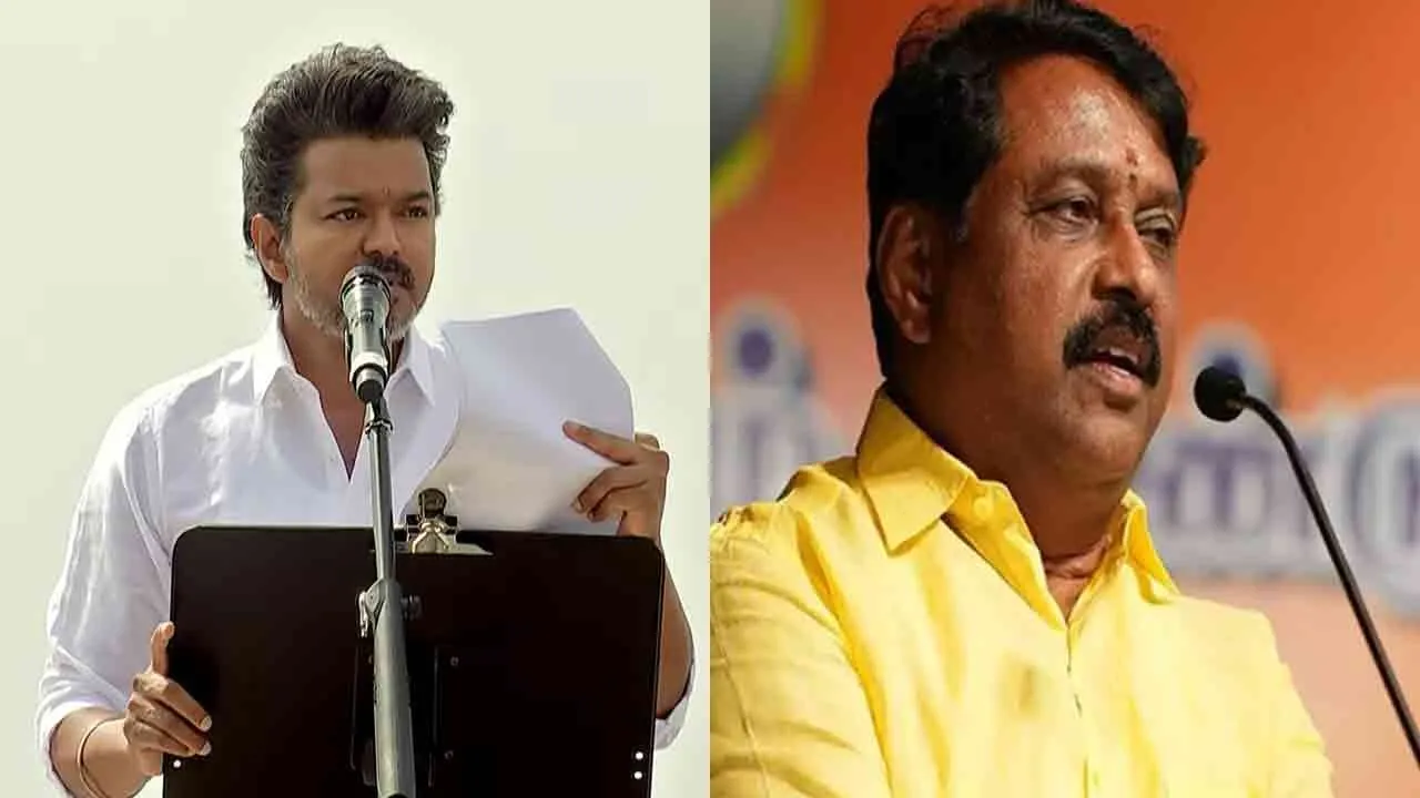  Nainar Nagendran criticizes TVk leader Vijay 