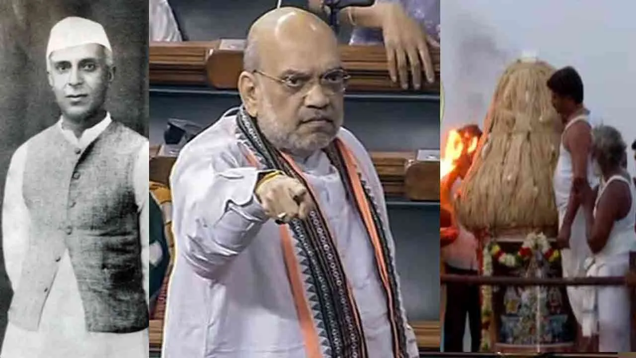  'Nehru became India's first prime minister through vote rigging' - Amit Shah attacks Photograph: (amithsha) 