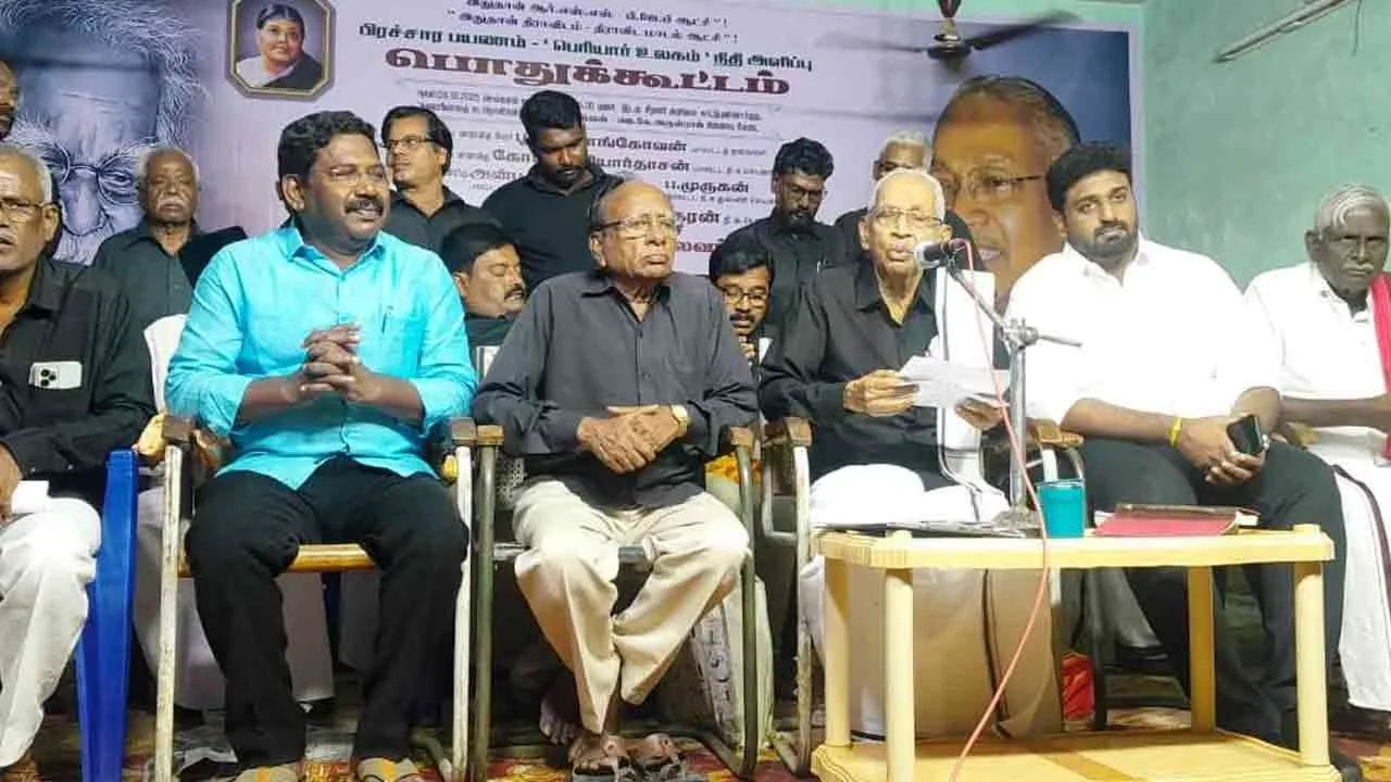  'DMK rule will be re-established in Tamil Nadu' K. Veeramani's speech Photograph: (dk) 