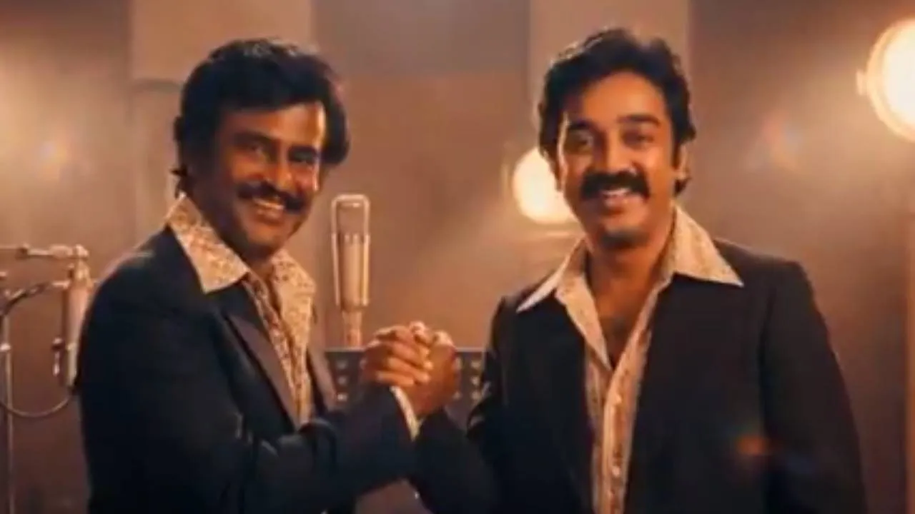  ‘நண்பனே... நண்பனே...’ - ரஜினிக்கு கமல் நிறுவனம் சிறப்பு வாழ்த்து