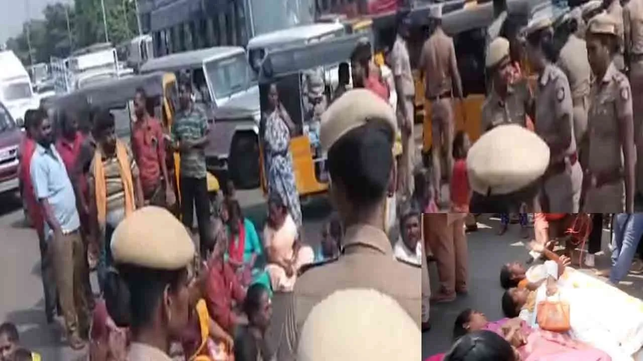  தலைமைச் செயலகம் அருகே போராட்டம் நடத்திய தூய்மைப் பணியாளர்கள் கைது!