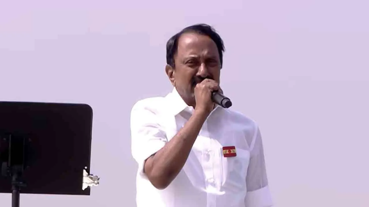  Sengottaiyan speech at a TVK campaign rally in erode 