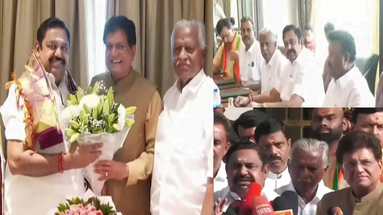  “கருத்துகளைப் பரிமாறிக் கொண்டோம்” - மத்திய அமைச்சருடனான சந்திப்புக்குப் பிறகு இ.பி.எஸ். பேட்டி!