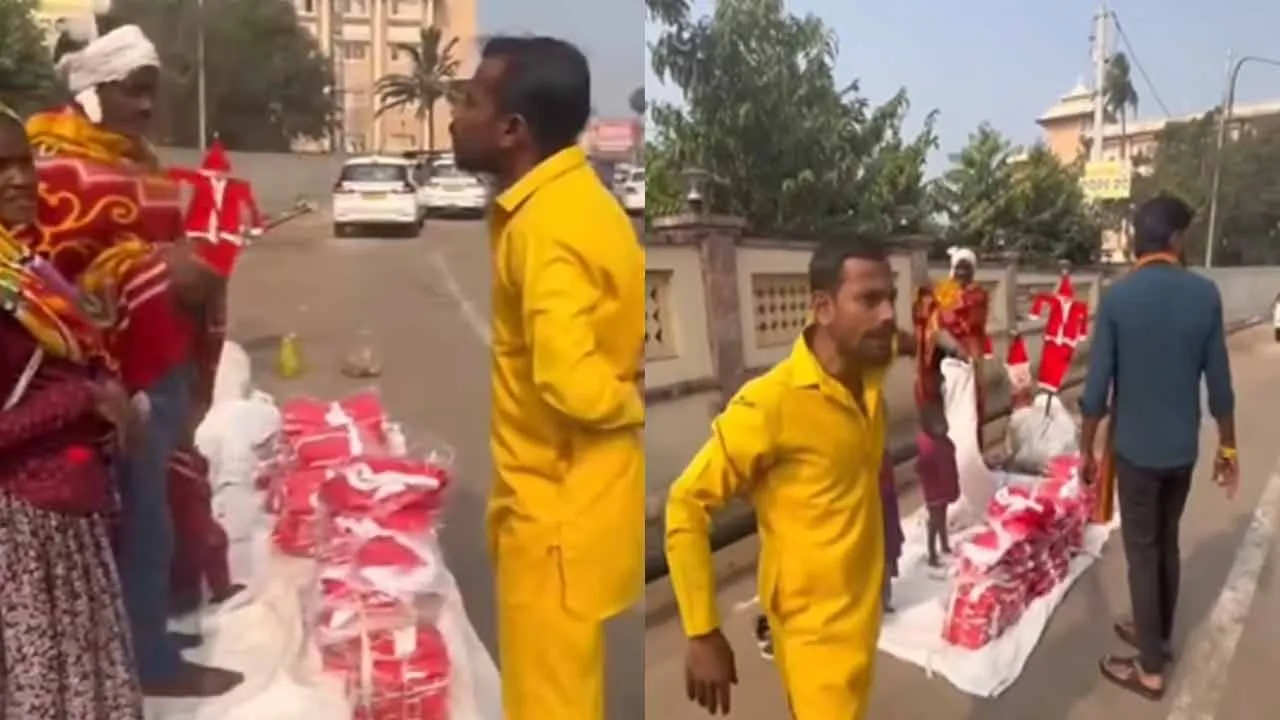 Gang threatens traders who sell christmas hats in odisha 