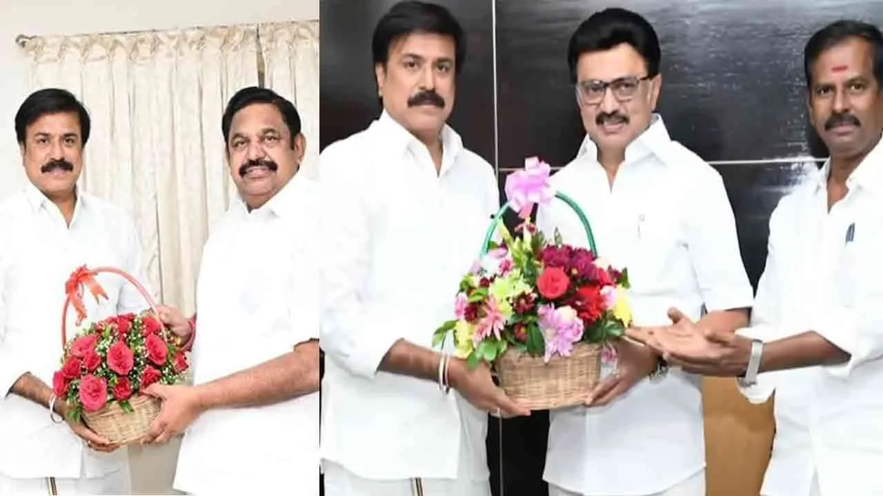  இ.பி.எஸ்., முதல்வர் மு.க. ஸ்டாலின் உடன் எல்.கே. சுதீஷ் அடுத்தடுத்து சந்திப்பு!